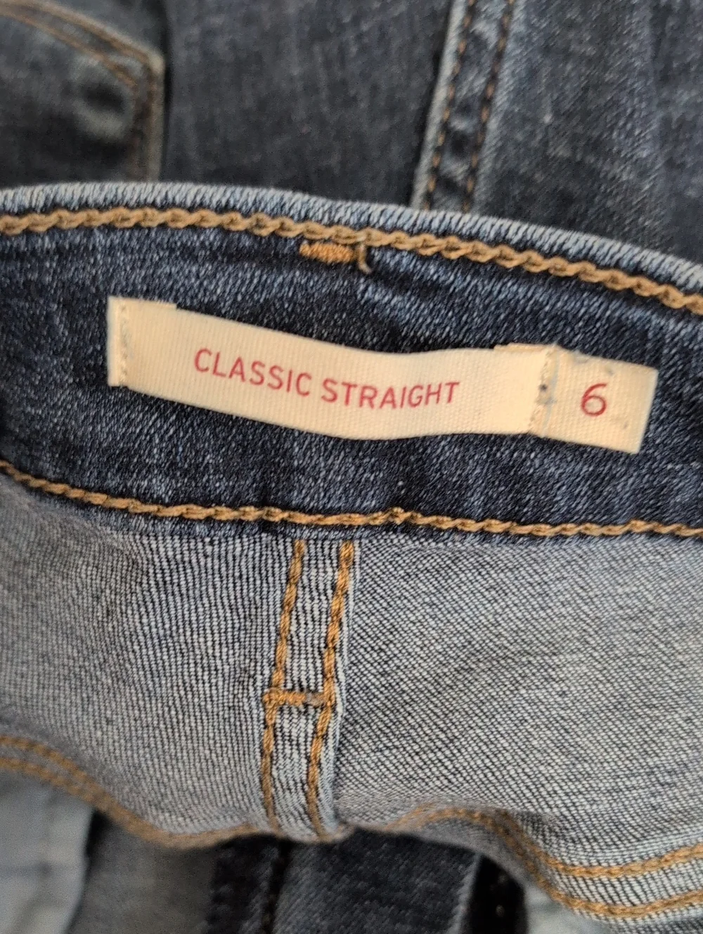 Levi's Classic Straight Women's Dark Blue Straight Leg Jeans Size 6